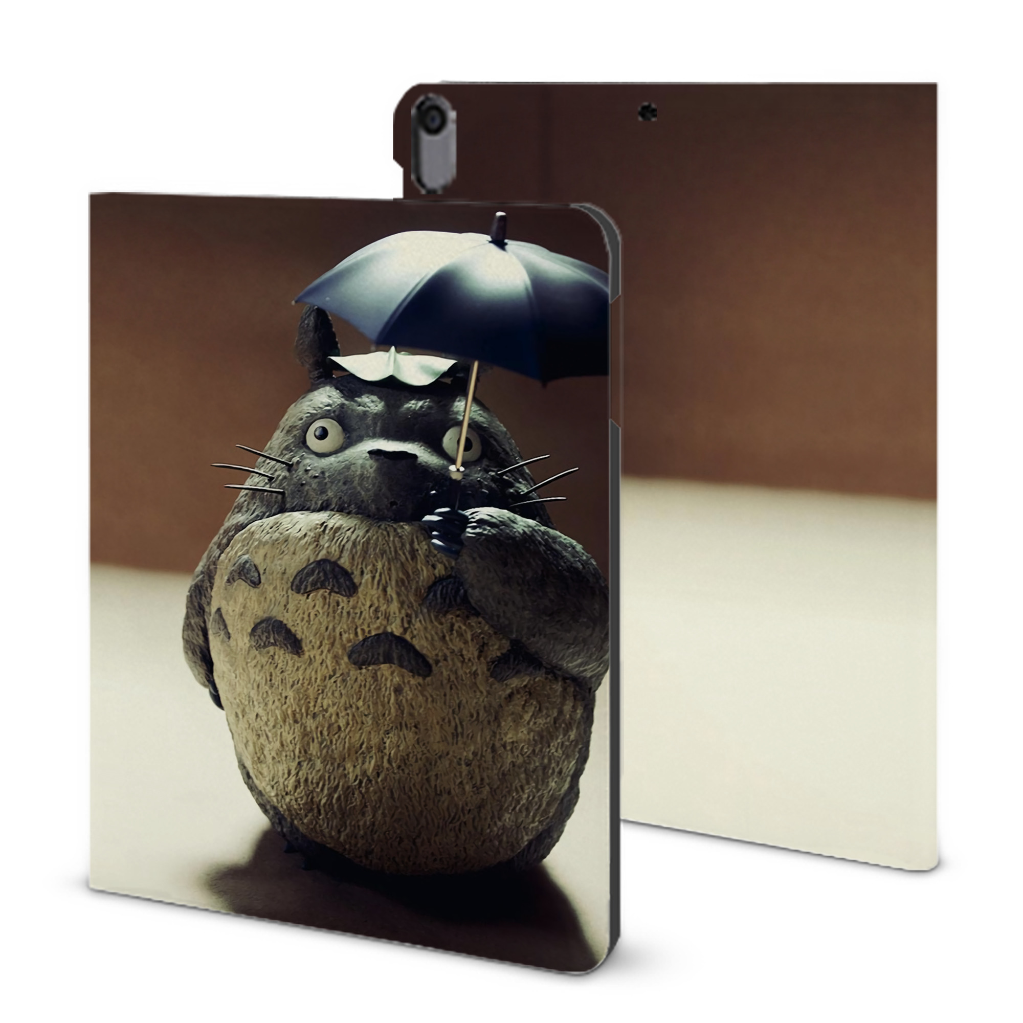 （画像用） となりのトトロ 草壁メイ 草壁サツキ My Neighbor Totoro Satsuki Kusakabe Mei Kusakabe IPad ケース ブック型 PUレザー TPU 耐衝撃 軽量 薄型 ペン収納なし 全面保護 IPad 各モデル対応